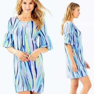 Lilly Pulitzer Lindell Dress Blue Shore Perfection